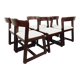 Set of 6 vintage Italian sleigh chairs by Mario Sabot