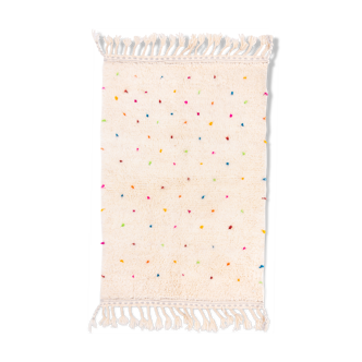 Berber carpet with dots of colour 154 x 102 cm