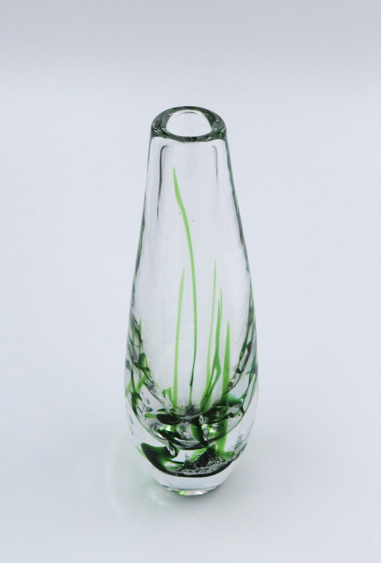 Vicke Lindstrand Glass Vase by Kosta 1960s