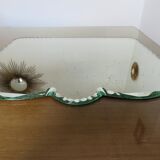 Bevelled mirror free form art deco years 40/50 - 48x35cm