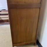 Armoire parisienne en bois vintage