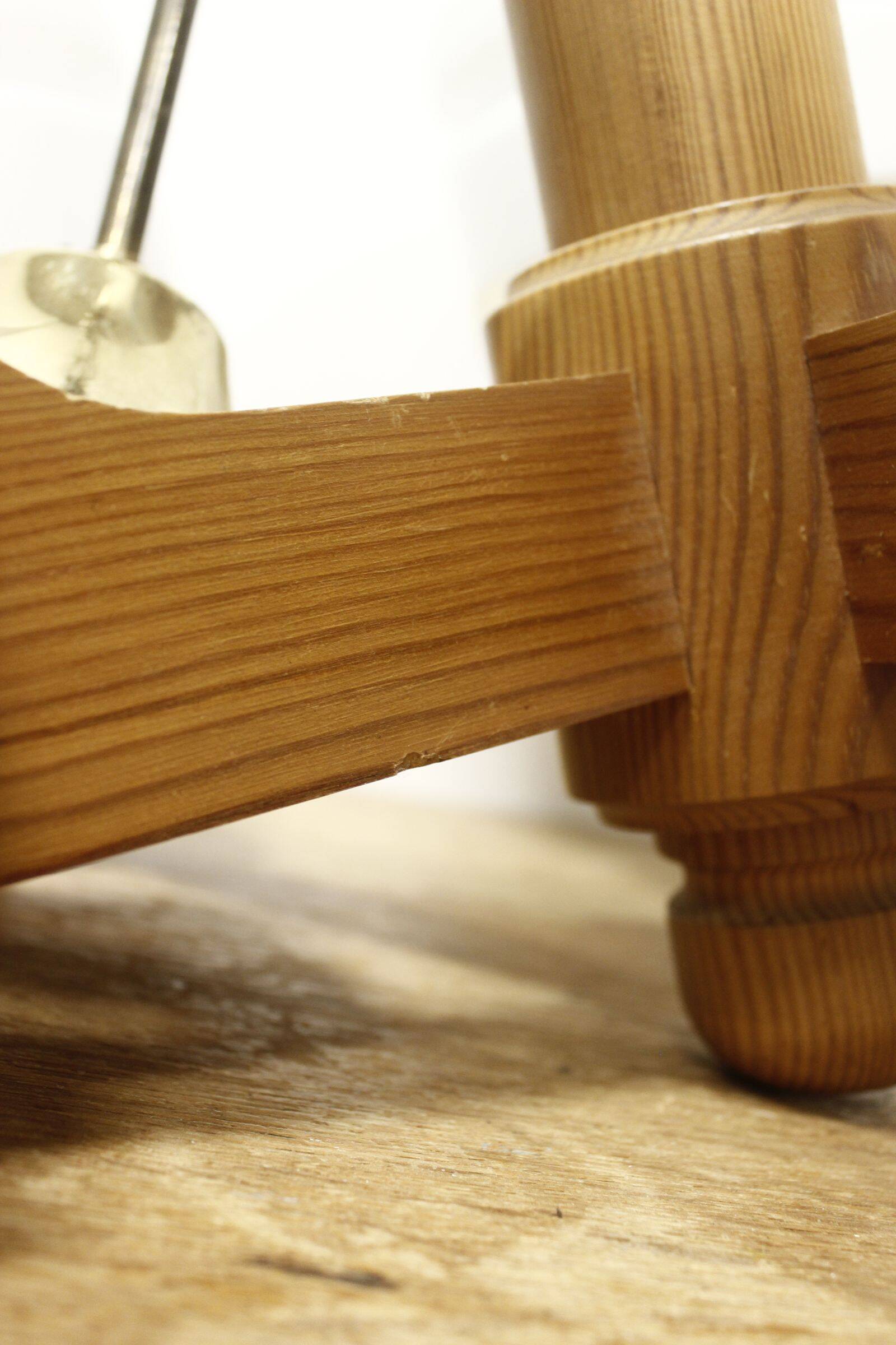 Scandinavian pine & opaline chandelier by Jan Wickelgren for Aneta Sweden, 1970s