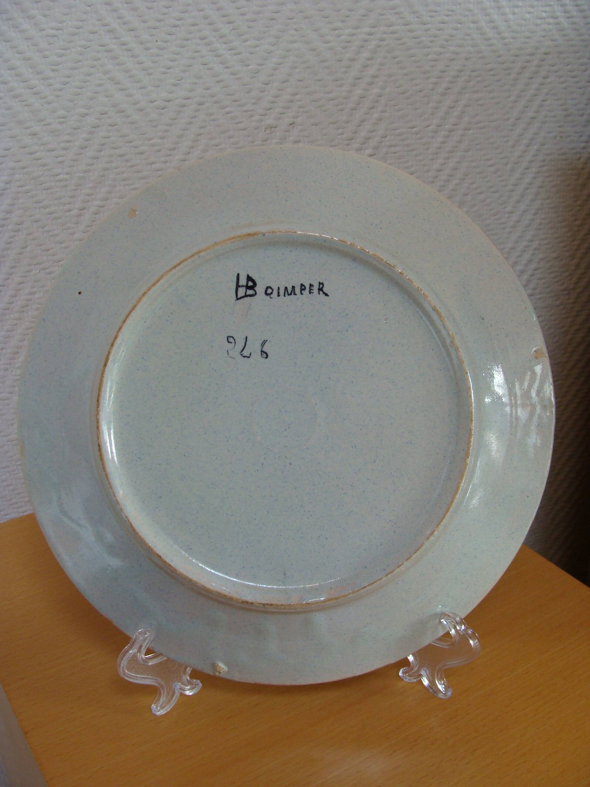 HB Quimper plate