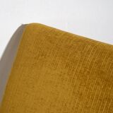 Set of two armchairs and pouf – Mid-century Modern (circa 1950). Three-piece set.