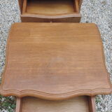 Pair of oak bedside tables