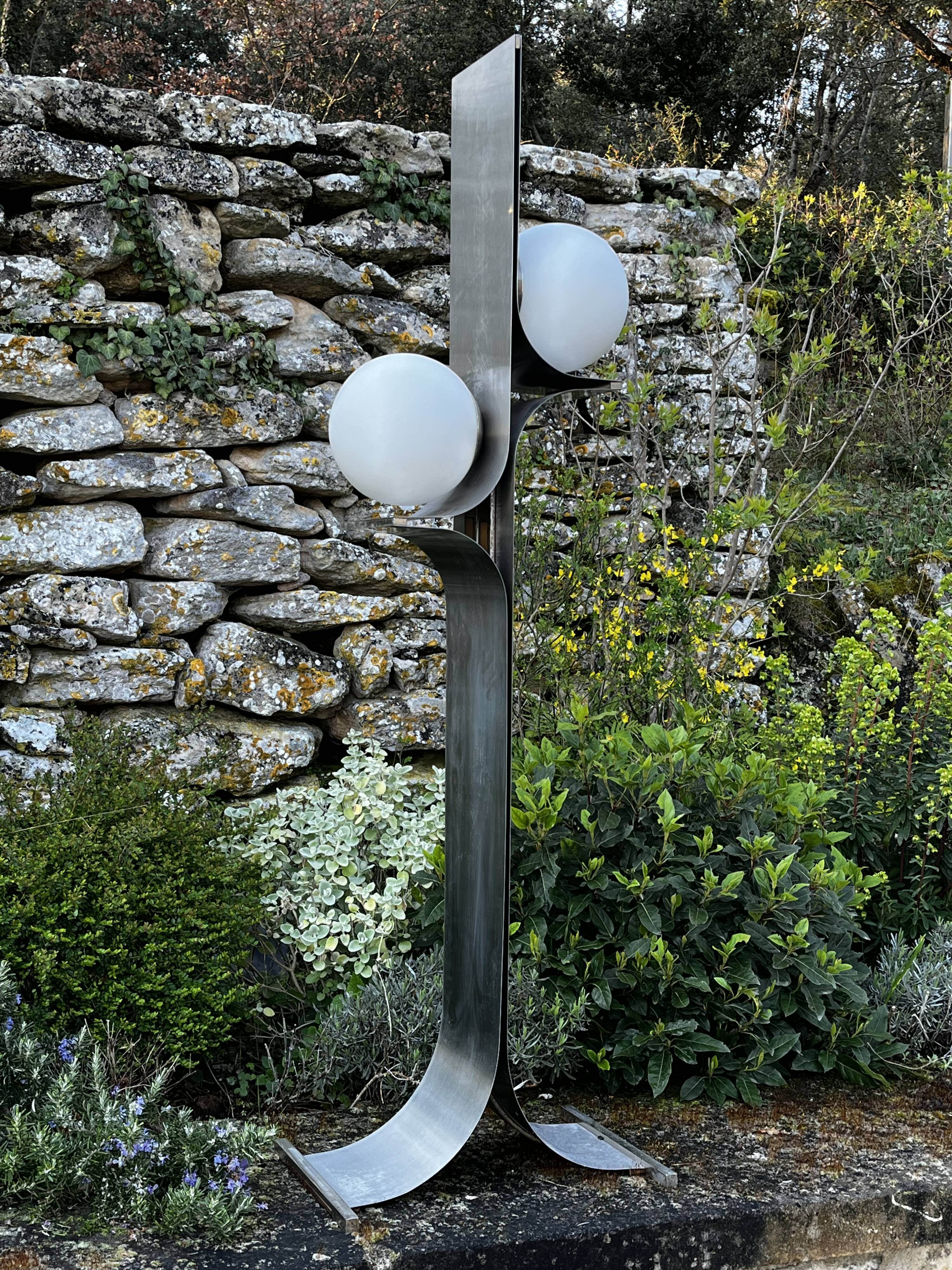 Brutalist floor lamp
