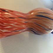 Multicolored vase Murano 46cm