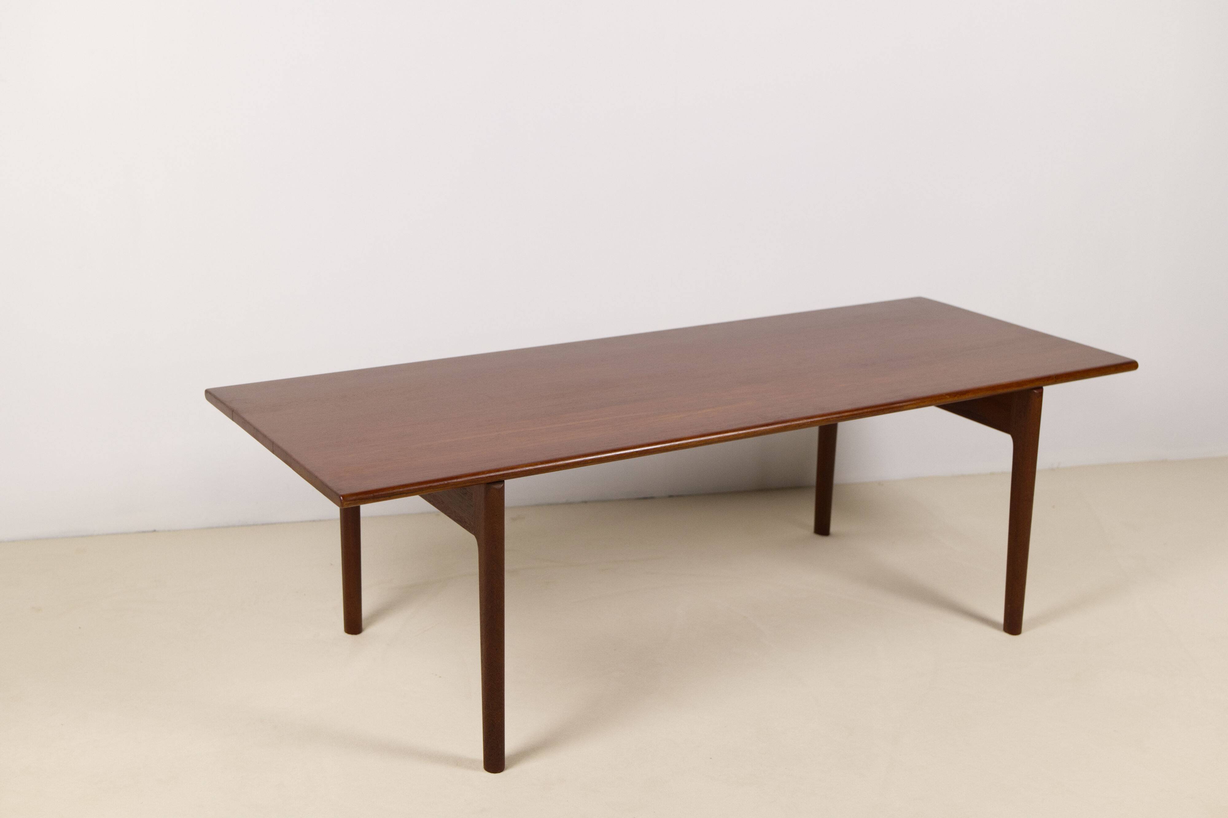 Hans Wegner AT-15 Solid Teak and Oak Coffee Table for Andreas Tuck