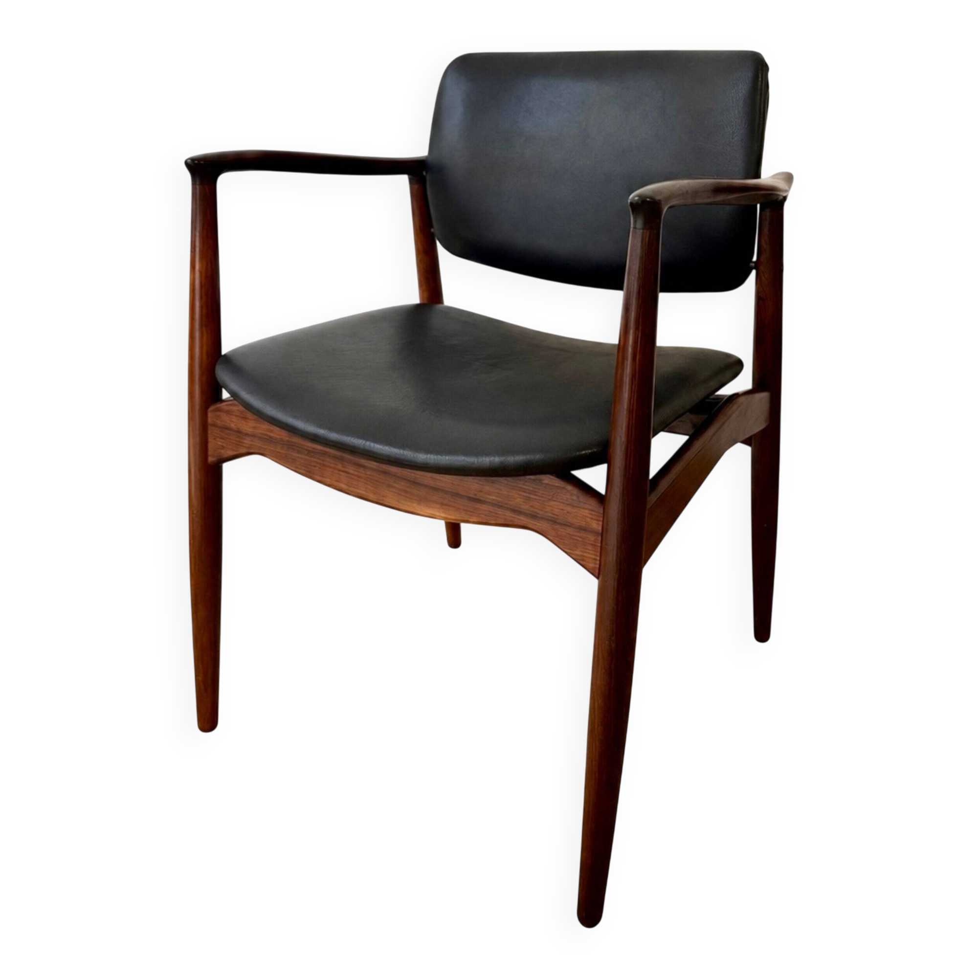 Captain armchair in rosewood by Erik Buch
