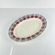 Oval plate Badonviller, "Scottish" model, Art Deco, 1930