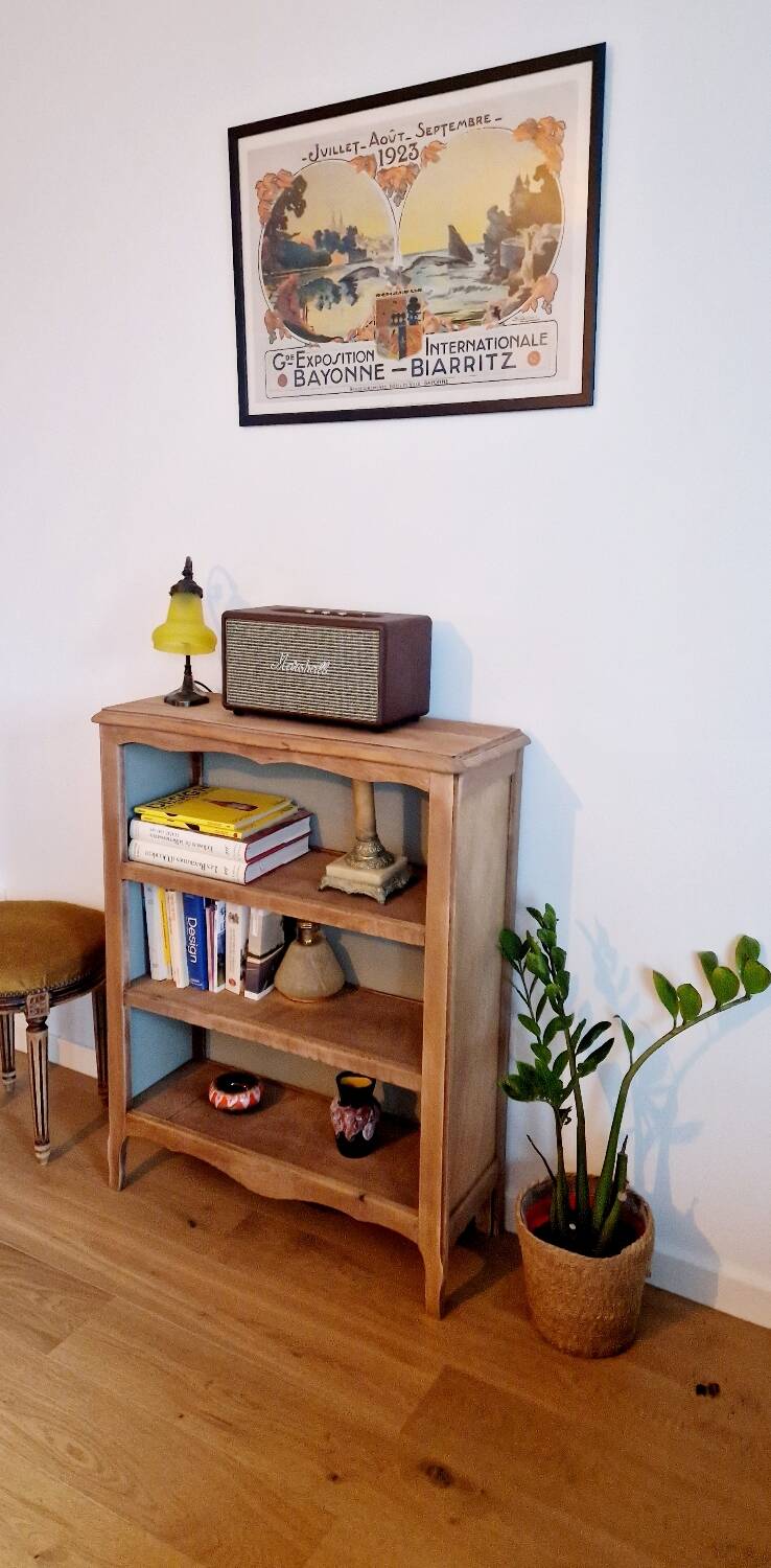 Bibus vintage beech bookcase