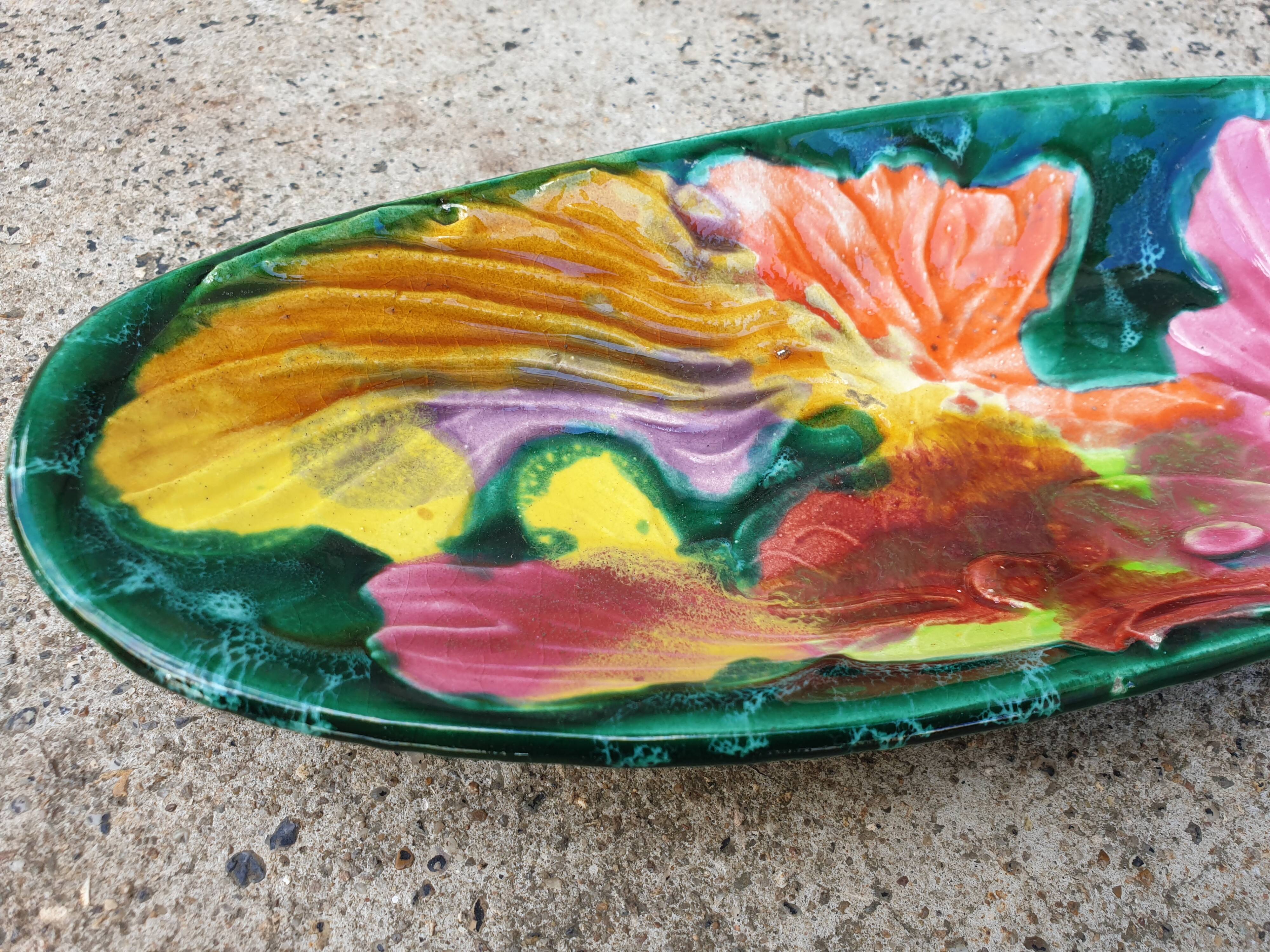 Ceramic dish Vallauris 1960s, fish