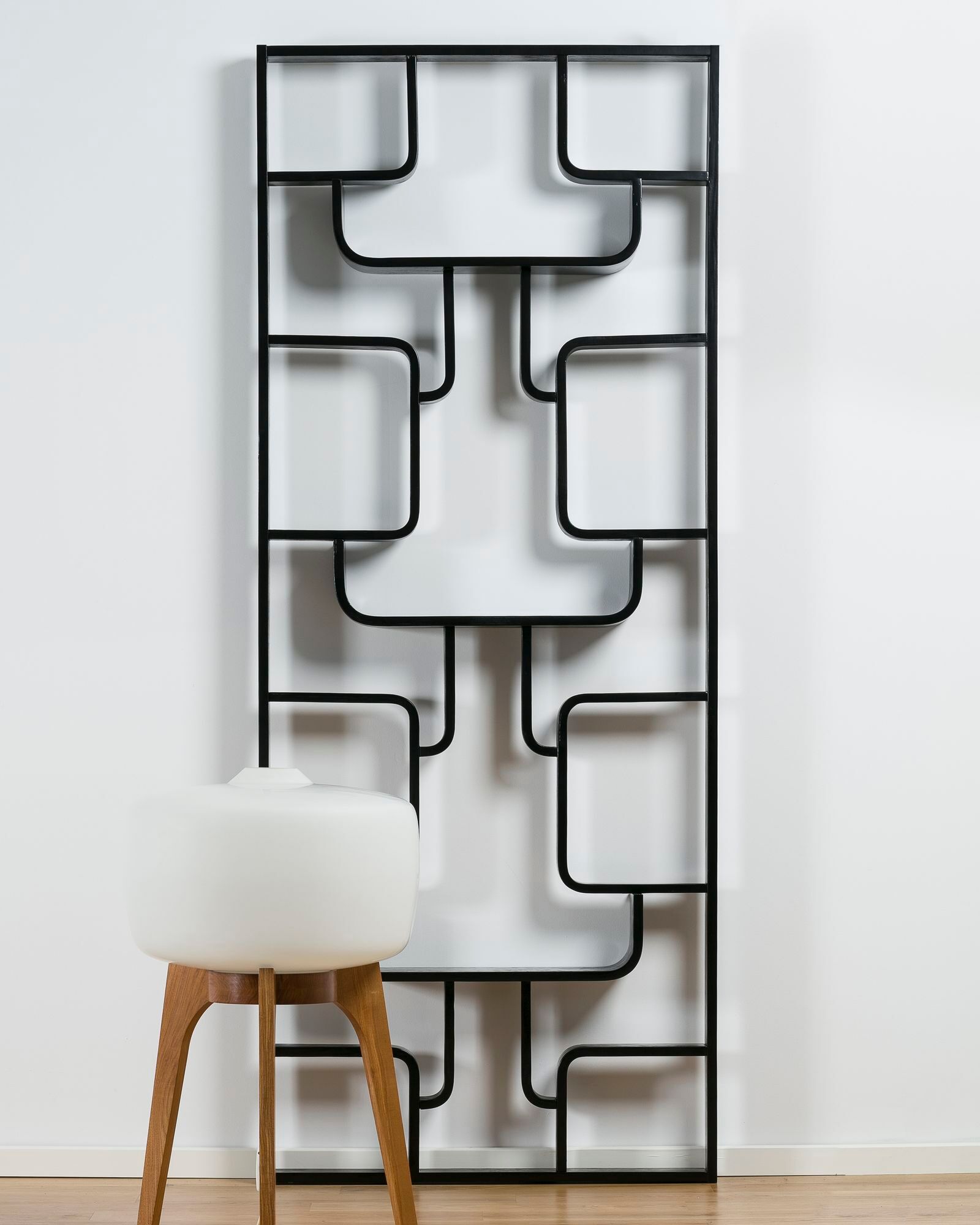 Room divider bookshelf by Ludvik Volak, 1960s.