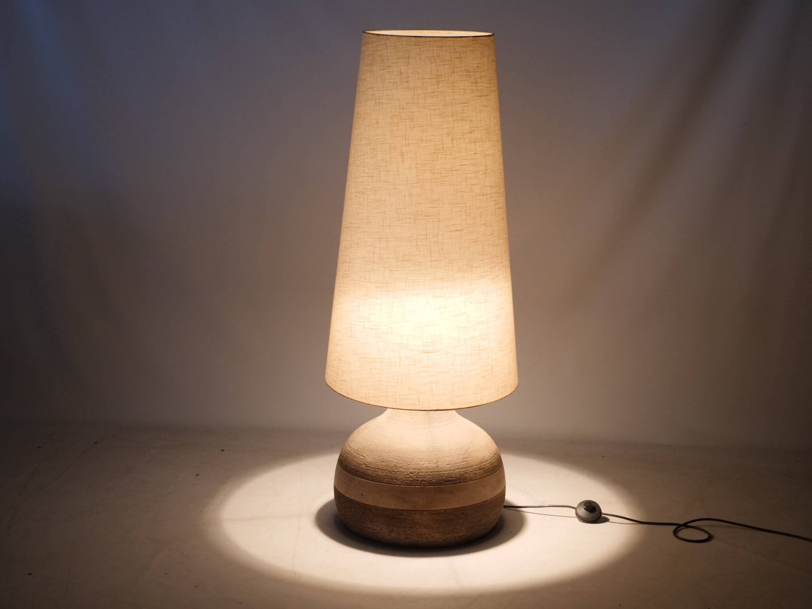 Scandi Design Floor Lamp Studio Ceramic Floor Light 1970s Vintage