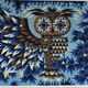 Vintage tapestry 70s Alain Cornic "La Nuit"