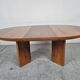 Table à manger en orme de Luigi Gorgoni années 80