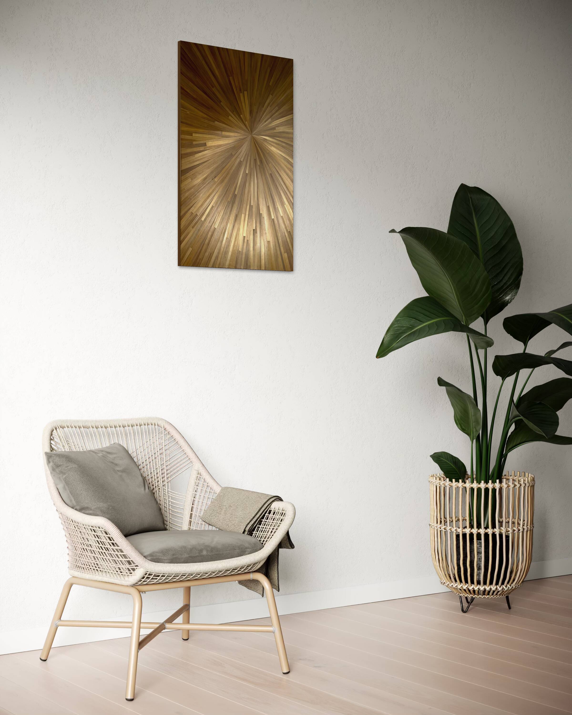 Bronze sun painting