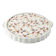 Vintage pie dish in earthenware with handles – Japanese floral pattern