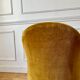 Toad armchair in gold velvet