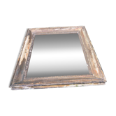 Antique mirror in wood and gilded stucco