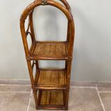 Vintage rattan shelf