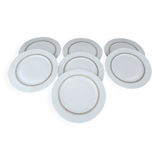Set of 7 Limoges porcelain dinner plates from Maison Charles Ahrenfeldt