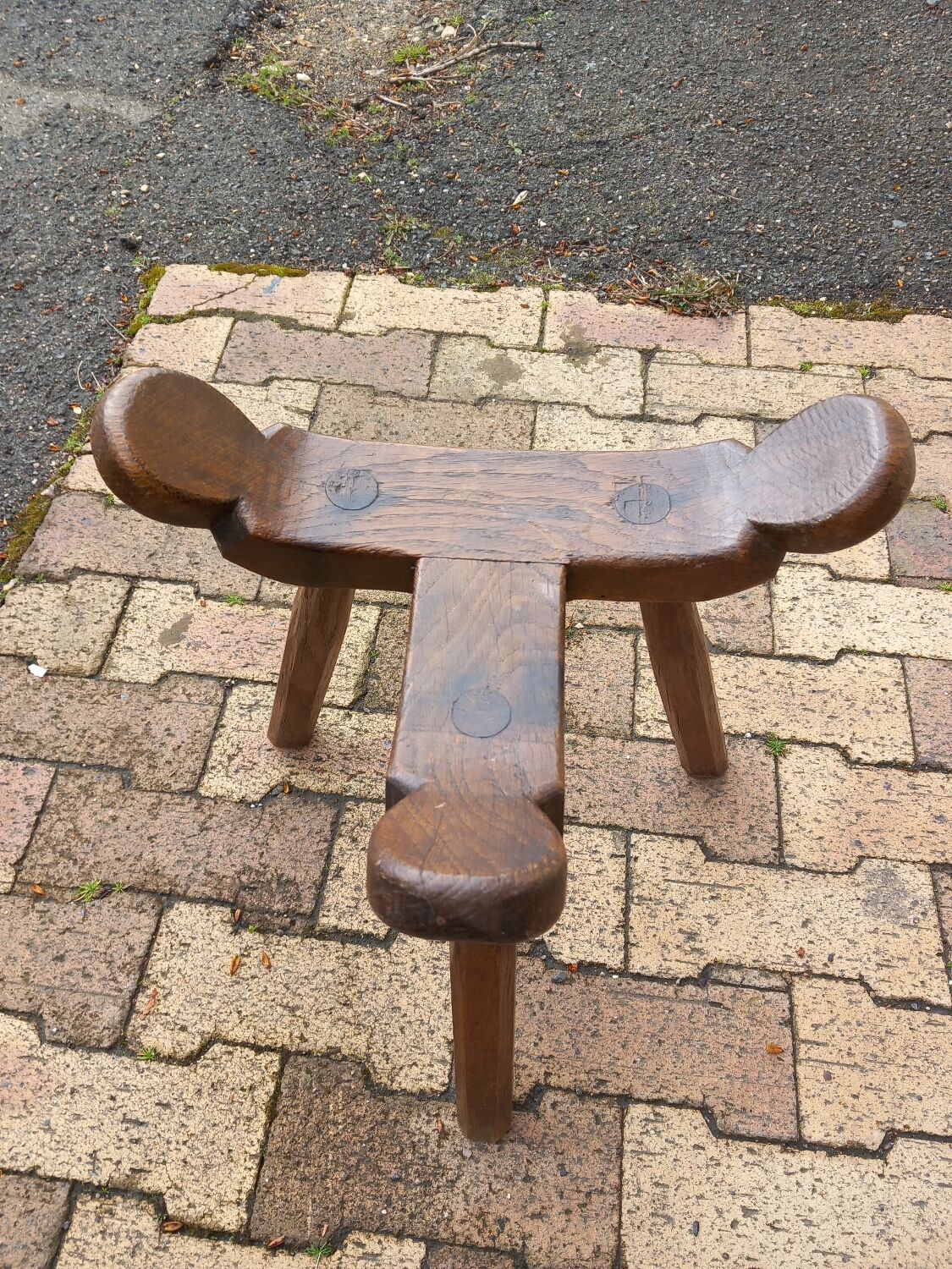Brutalist tripod stool