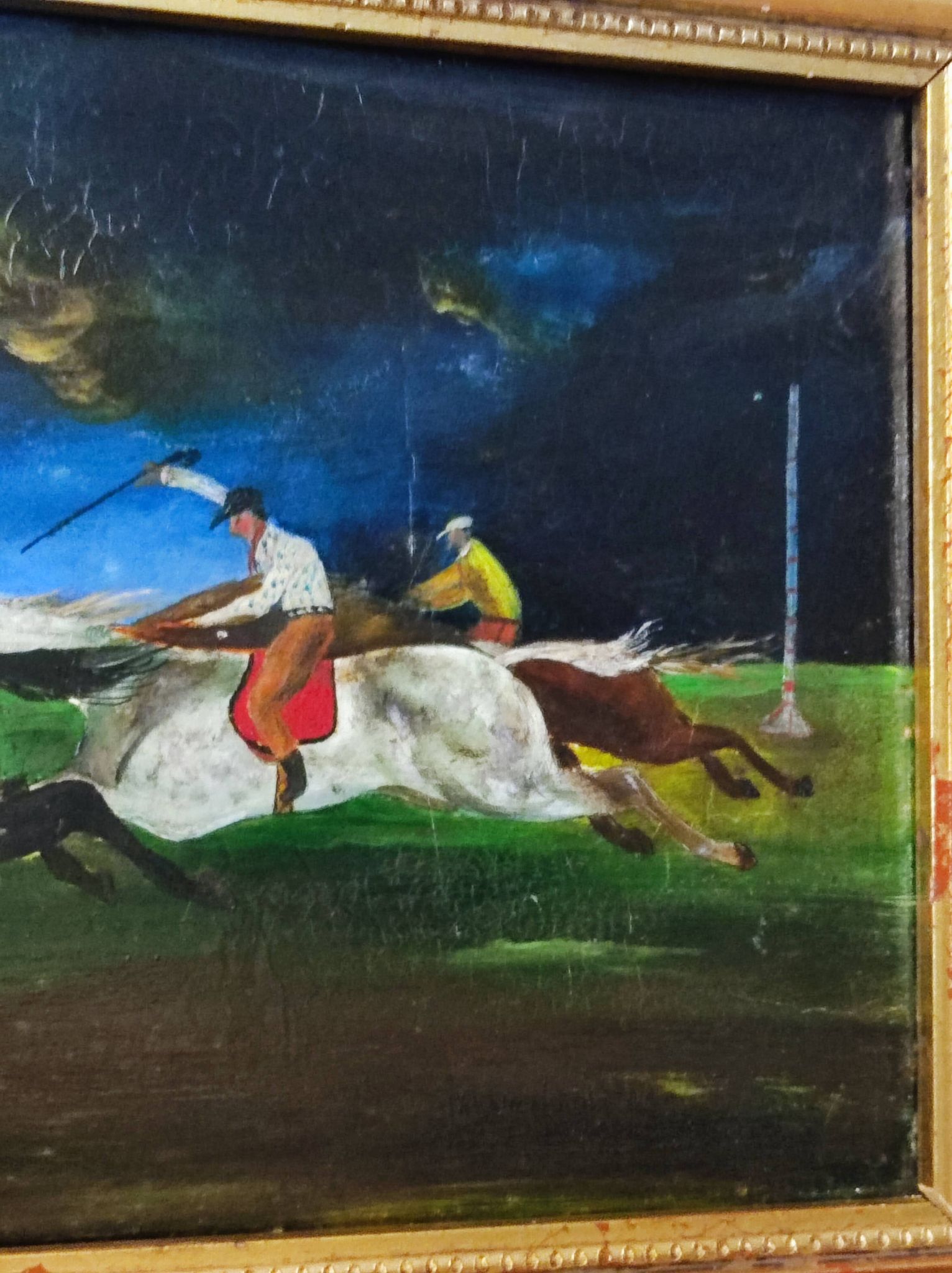 Horse racing table 19th century