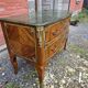 Curved Louis XV style commode in mahogany, mid-20th century.