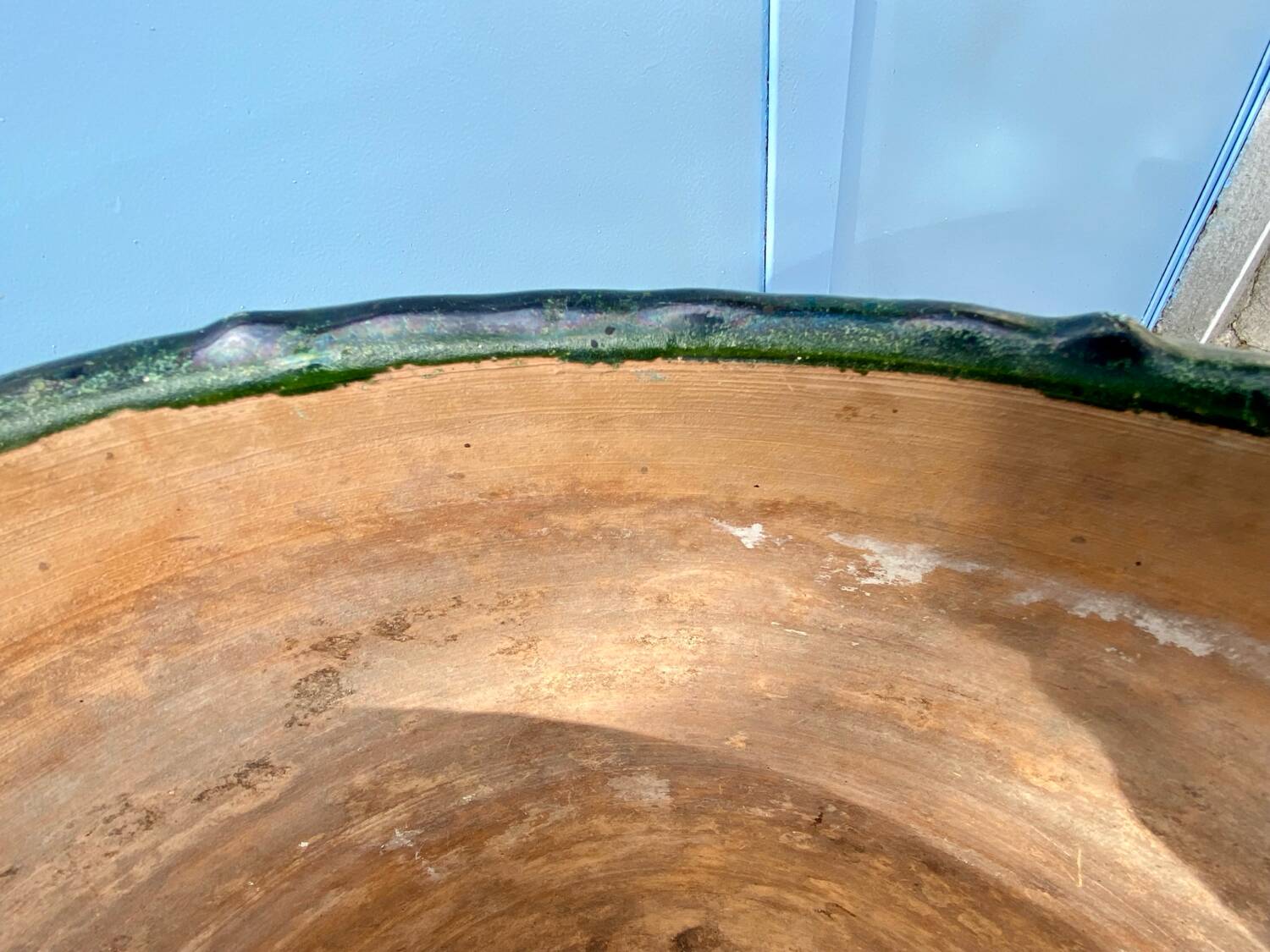 Varnished terracotta jar