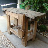 Carpenter old oak workbench