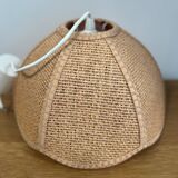 Vintage raffia pendant light