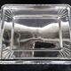 Art Deco cookie jar in chrome metal and glass
