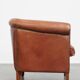Cowhide Leather Club Armchair in a Cognac Color