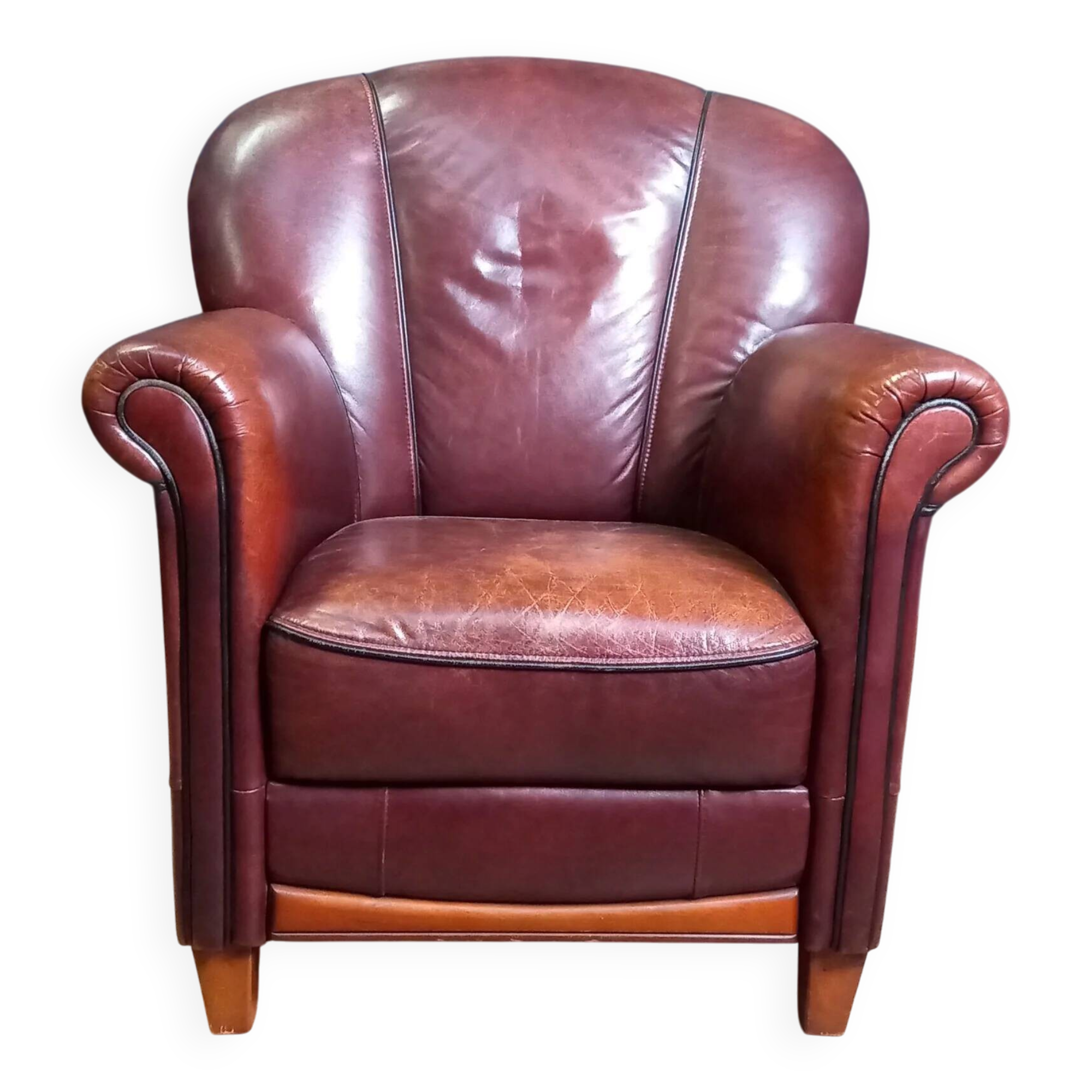 Fauteuil en cuir de mouton