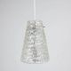J.T. Kalmar Mid-Century Textured Glass & Brass Pendant Lamp, Austria, 1950s