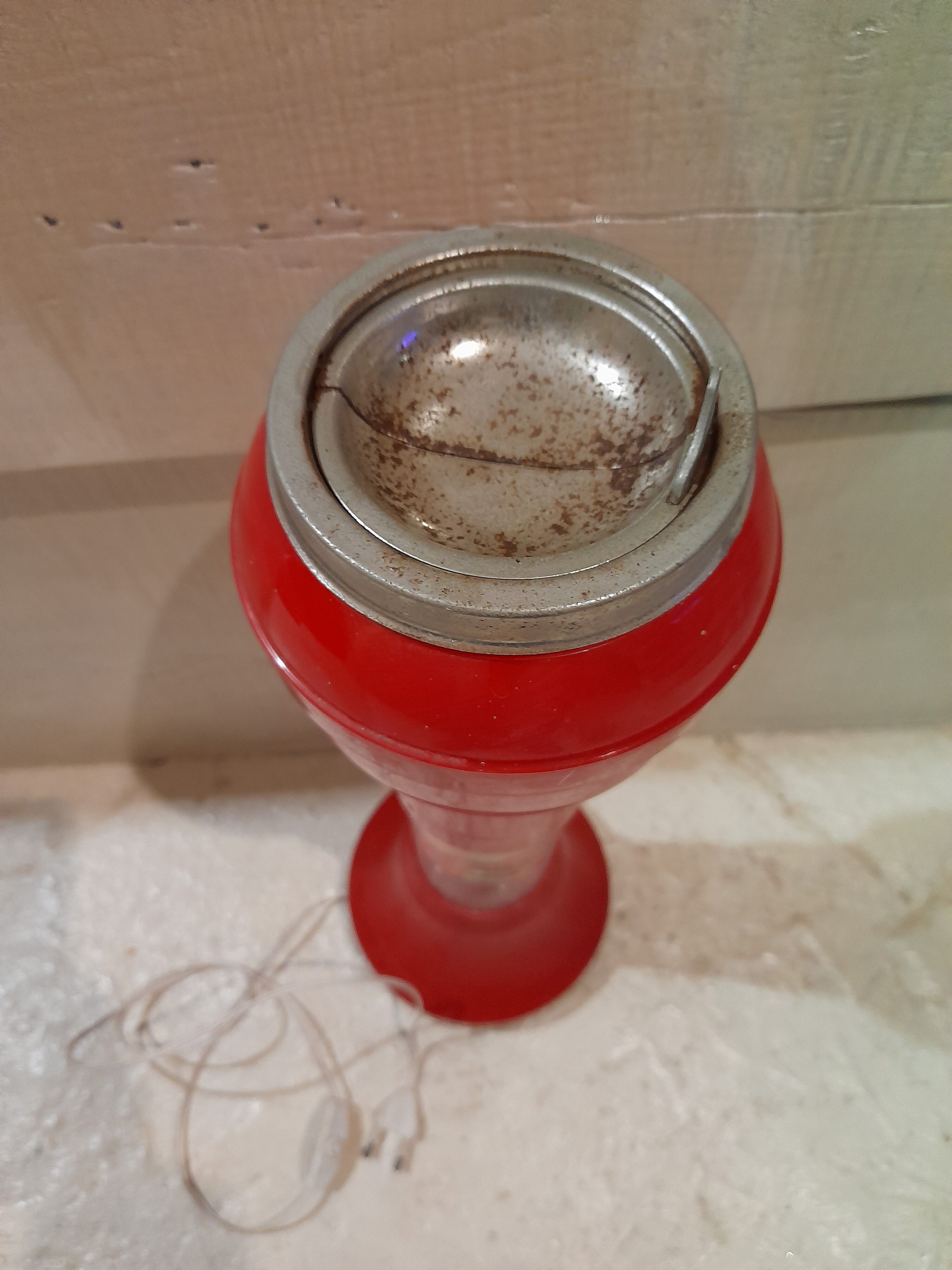 Vintage tulip ashtray lamp