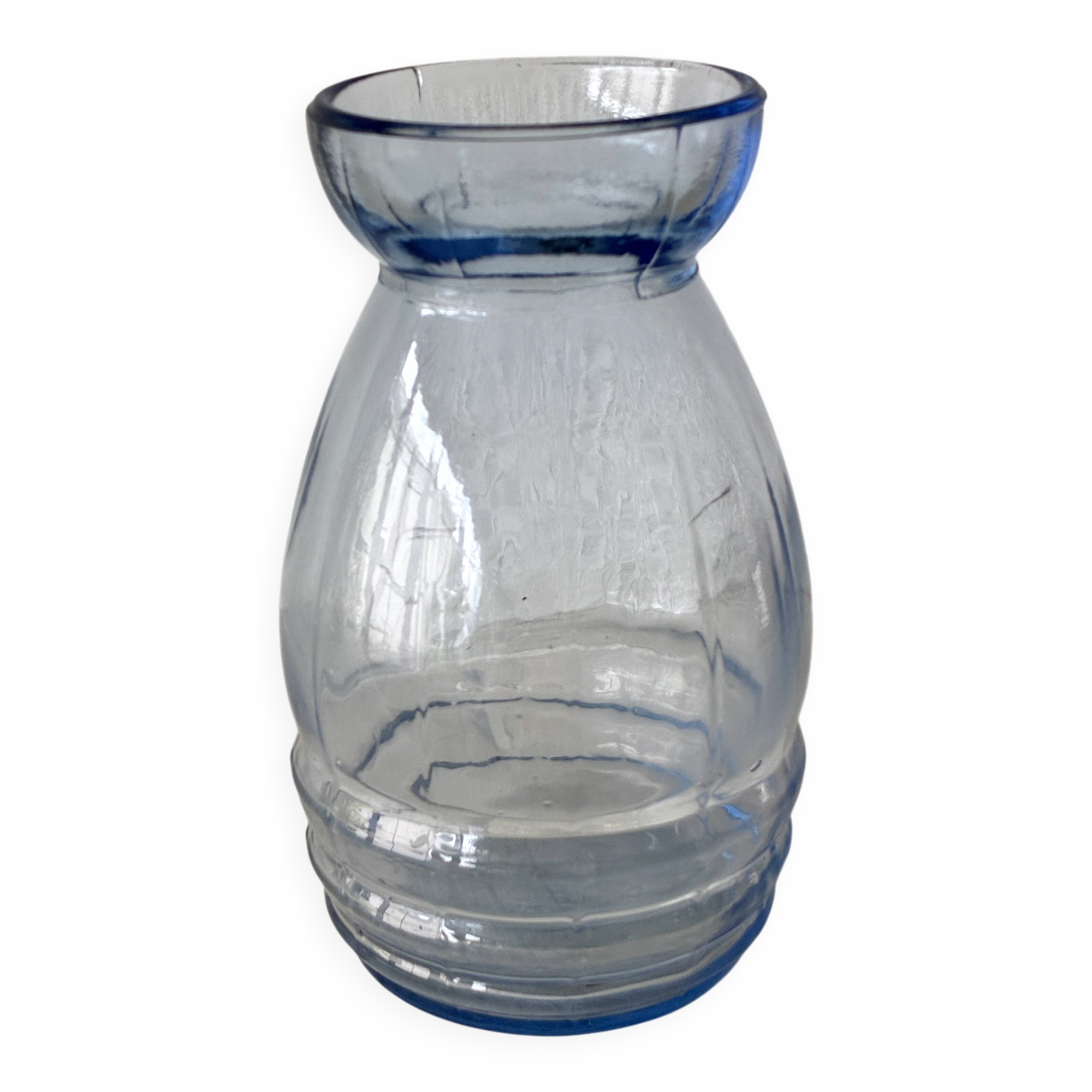Pastel blue hyacinth vase