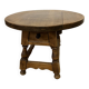 Round wooden coffee table