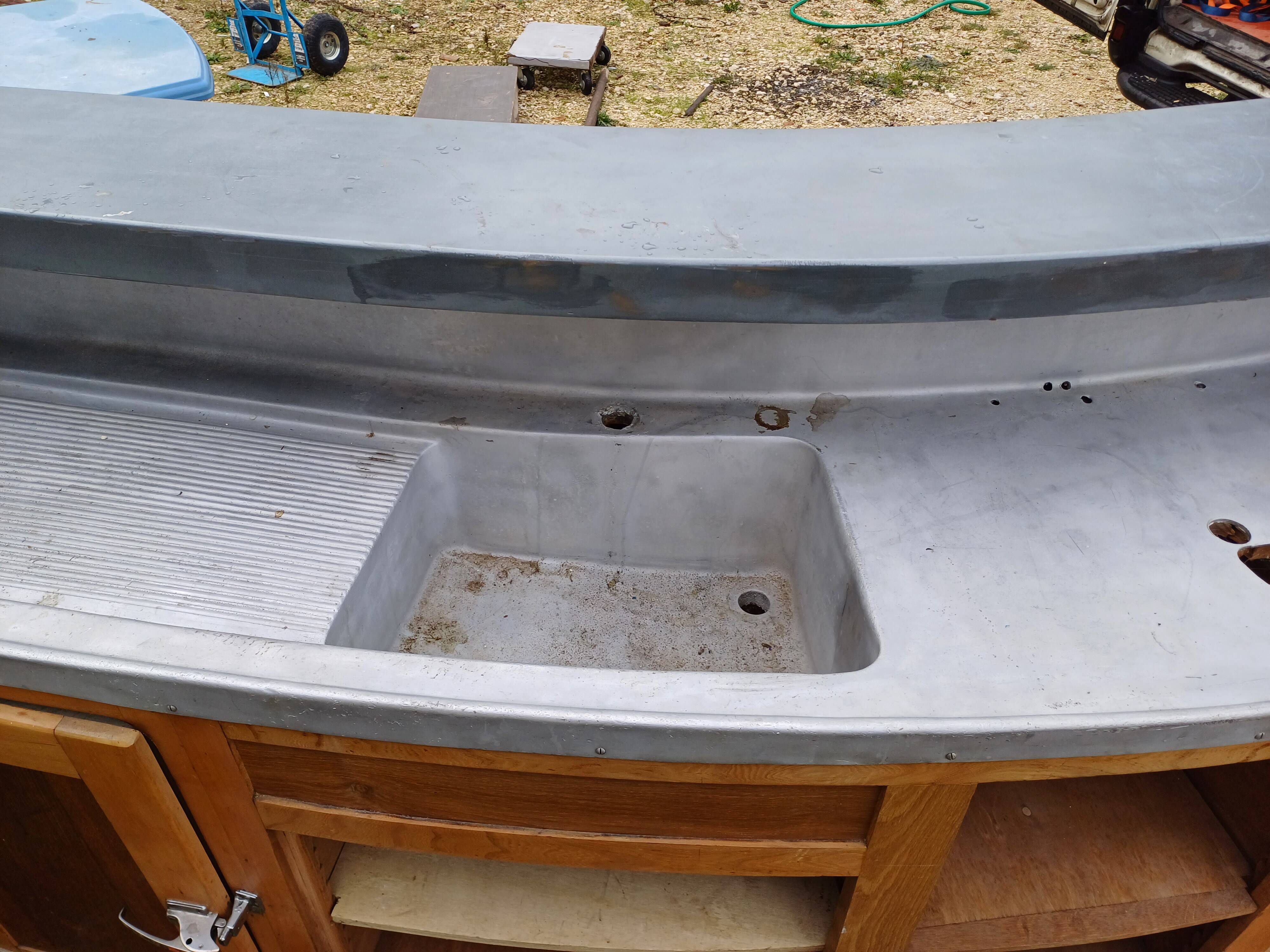 Mr. Bazin's bar counter in Limoges