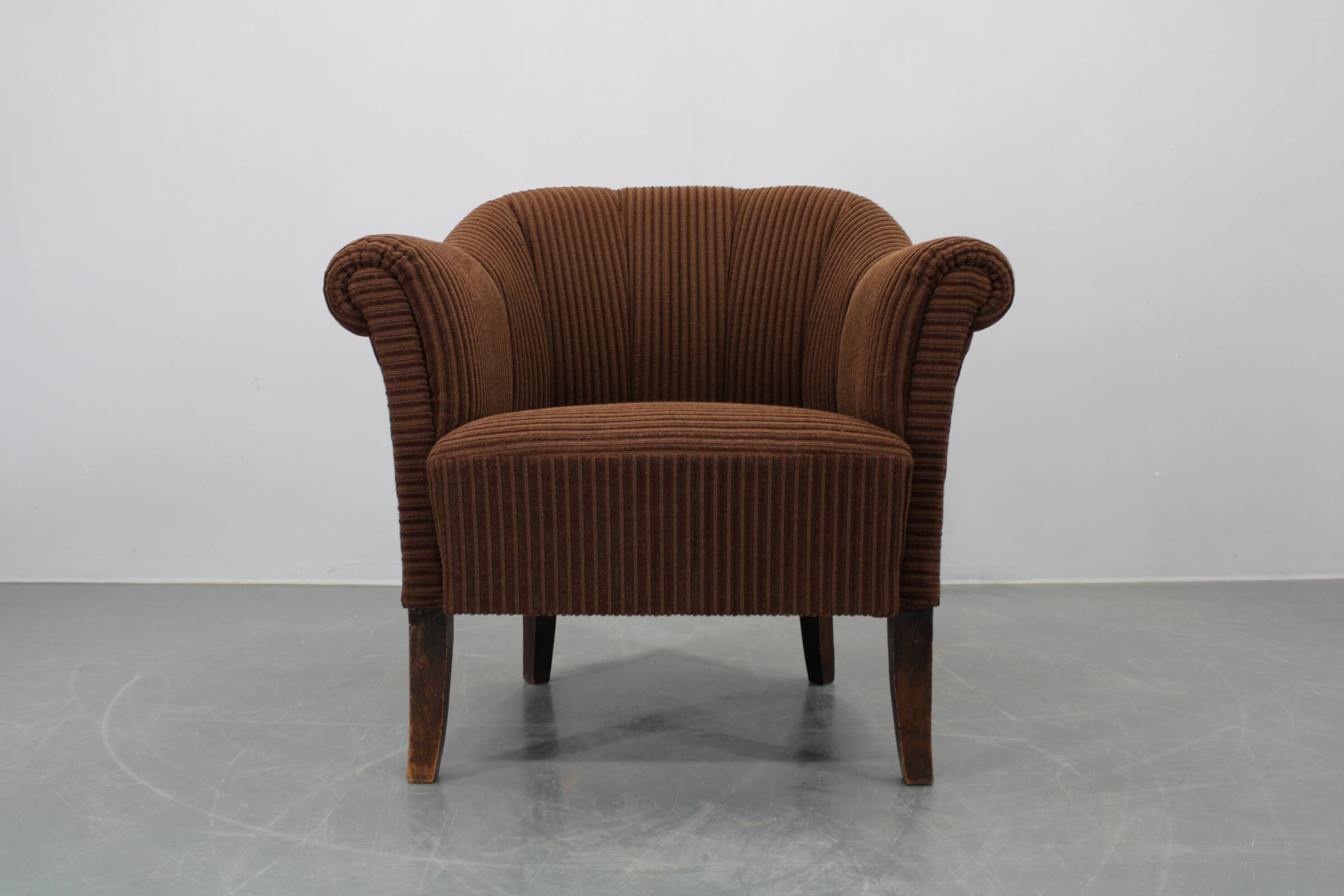 1940s Club Armchair, Czechoslovakia