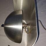 Space Age wall light in brushed aluminium from the 1970s.
