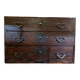 Small low chest of drawers (tansu) Japan, late Edo period circa 1850