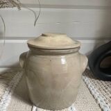 Glazed stoneware pot