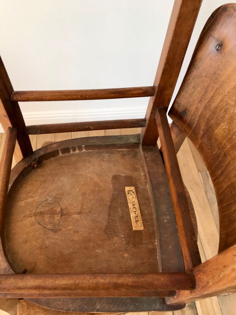 Paire de chaises bistrot Fischel début XXème