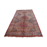 Handmade persian carpet kirman 373 x 178