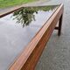 Vintage smoked glass coffee table