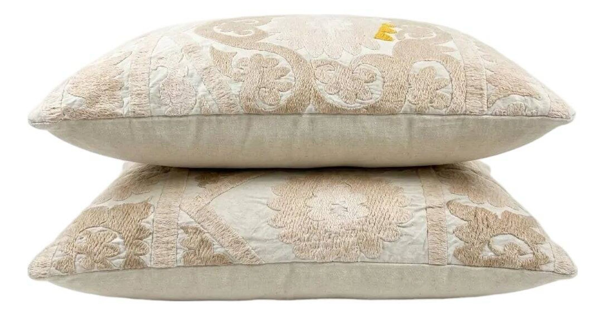 Set of 2 vintage embroidered cushion covers 41x56 cm