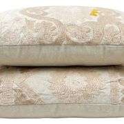 Set of 2 vintage embroidered cushion covers 41x56 cm