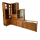 Corner buffet shelf in solid elm desmarchelier